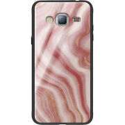 Защитный чехол BoxFace Glossy Panel Samsung Galaxy J3 2016 Print Marble