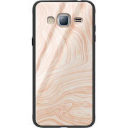 Защитный чехол BoxFace Glossy Panel Samsung Galaxy J3 2016 Delicate Marble