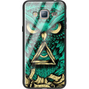 Защитный чехол BoxFace Glossy Panel Samsung Galaxy J3 2016 Masonic Owl