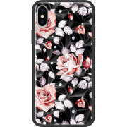 Чехол Prizma Uprint Apple iPhone X Roses on Black