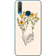 Чехол Uprint Vivo Y17 Flower Hands