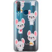 Прозрачный чехол Uprint Vivo Y17 с 3D-глазками Mouse
