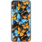 Прозрачный чехол Uprint Vivo Y17 Butterfly Morpho