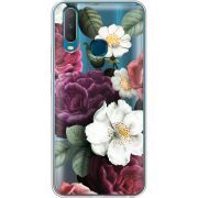 Прозрачный чехол Uprint Vivo Y17 Floral Dark Dreams