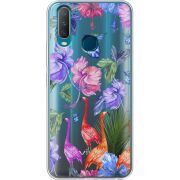 Прозрачный чехол Uprint Vivo Y17 Flamingo