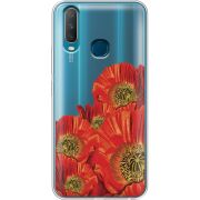 Прозрачный чехол Uprint Vivo Y17 Red Poppies