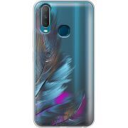 Прозрачный чехол Uprint Vivo Y17 Feathers