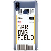 Прозрачный чехол Uprint Samsung A107 Galaxy A10s Ticket Springfield
