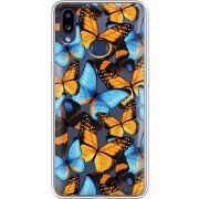 Прозрачный чехол Uprint Samsung A107 Galaxy A10s Butterfly Morpho