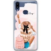 Прозрачный чехол Uprint Samsung A107 Galaxy A10s Travel Girl
