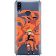 Прозрачный чехол Uprint Samsung A107 Galaxy A10s Naruto and Kurama