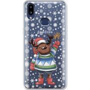 Прозрачный чехол Uprint Samsung A107 Galaxy A10s Christmas Deer with Snow