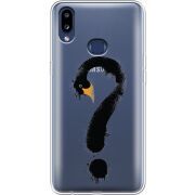 Прозрачный чехол Uprint Samsung A107 Galaxy A10s Swan question