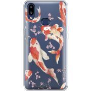 Прозрачный чехол Uprint Samsung A107 Galaxy A10s Japanese Koi Fish