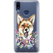 Прозрачный чехол Uprint Samsung A107 Galaxy A10s Winking Fox