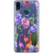 Прозрачный чехол Uprint Samsung A107 Galaxy A10s Flamingo
