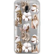 Прозрачный чехол Uprint Nokia 2.2 Cotton and Rabbits