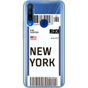 Прозрачный чехол Uprint Honor 9X Ticket New York