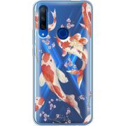 Прозрачный чехол Uprint Honor 9X Japanese Koi Fish