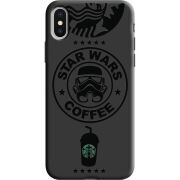 Черный чехол Uprint Apple iPhone X Dark Coffee