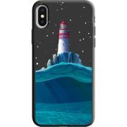 Черный чехол Uprint Apple iPhone X Lighthouse