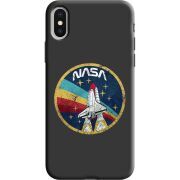 Черный чехол Uprint Apple iPhone X NASA