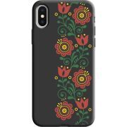 Черный чехол Uprint Apple iPhone X Ethno