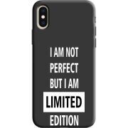 Черный чехол Uprint Apple iPhone XS Limited Edition