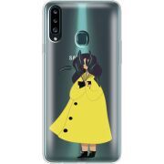 Прозрачный чехол Uprint Samsung A207 Galaxy A20s Just a Girl