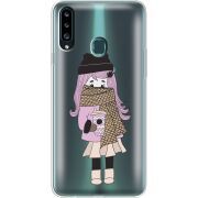 Прозрачный чехол Uprint Samsung A207 Galaxy A20s Winter Morning Girl