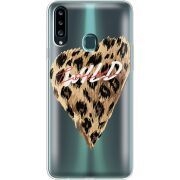 Прозрачный чехол Uprint Samsung A207 Galaxy A20s Wild Love