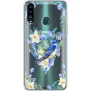 Прозрачный чехол Uprint Samsung A207 Galaxy A20s Spring Bird