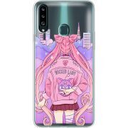 Прозрачный чехол Uprint Samsung A207 Galaxy A20s Wiked Lady