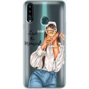 Прозрачный чехол Uprint Samsung A207 Galaxy A20s Live The Moment