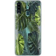 Прозрачный чехол Uprint Samsung A207 Galaxy A20s Palm Tree