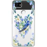 Прозрачный чехол Uprint Google Pixel 2 XL Spring Bird