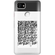 Прозрачный чехол Uprint Google Pixel 2 XL Blah Blah