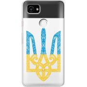 Прозрачный чехол Uprint Google Pixel 2 XL Gold Trident