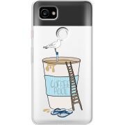 Прозрачный чехол Uprint Google Pixel 2 XL Segull in Cofee Pool