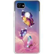 Чехол со стразами Google Pixel 2 XL Butterflies