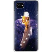 Чехол со стразами Google Pixel 2 XL Girl with Umbrella