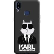 Черный чехол Uprint Samsung A107 Galaxy A10s Cat in Black