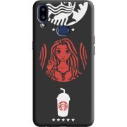 Черный чехол Uprint Samsung A107 Galaxy A10s RedWhite Coffee