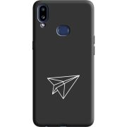 Черный чехол Uprint Samsung A107 Galaxy A10s Paper Plane