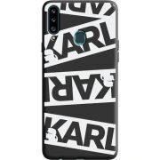 Черный чехол Uprint Samsung A207 Galaxy A20s White Karl