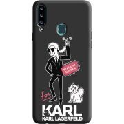 Черный чехол Uprint Samsung A207 Galaxy A20s For Karl