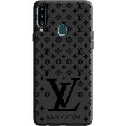Черный чехол Uprint Samsung A207 Galaxy A20s LV Style