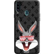 Черный чехол Uprint Samsung A207 Galaxy A20s looney bunny