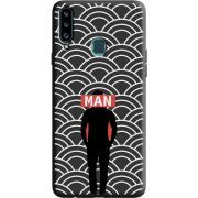 Черный чехол Uprint Samsung A207 Galaxy A20s Man Pattern