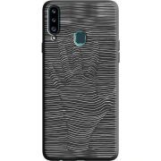 Черный чехол Uprint Samsung A207 Galaxy A20s Optical Hand